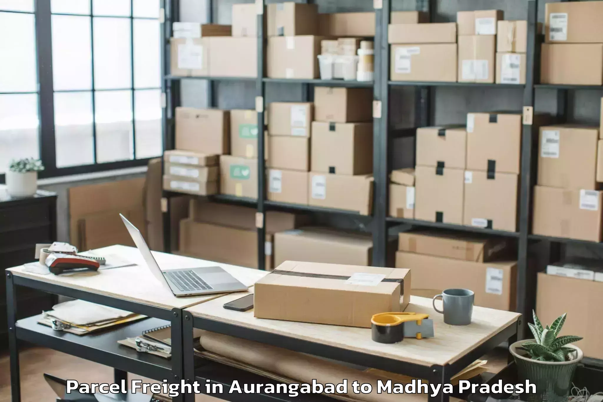 Easy Aurangabad to Sanwer Parcel Freight Booking